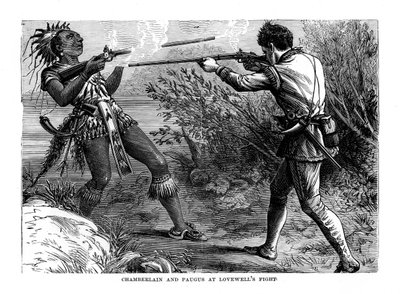 チェンバレンとポーガス、ラブウェルズの戦い、1725年、1872年 作： Unbekannt