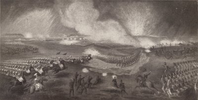 1854年4月24日、1854年4月24日、ウィンドルシャムへの道のイギリス軍の突撃 作： Unbekannt