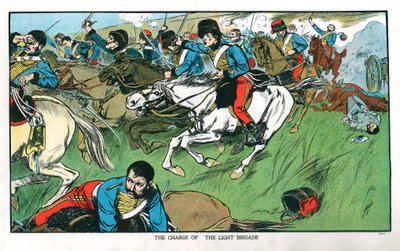 1854年10月25日、20世紀初頭のクリミア戦争、バラクラバでの軽旅団の突撃 作： Unbekannt