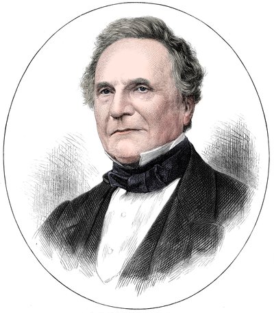 チャールズ・バベッジ1791-1871イギリスの数学者であり、コンピューティングのパイオニア、1871 作： Unbekannt