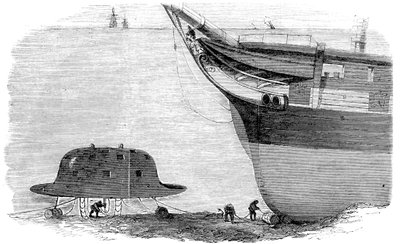チャールズバベッジが1840年のダイビングベルのデザインを提案 作： Unbekannt