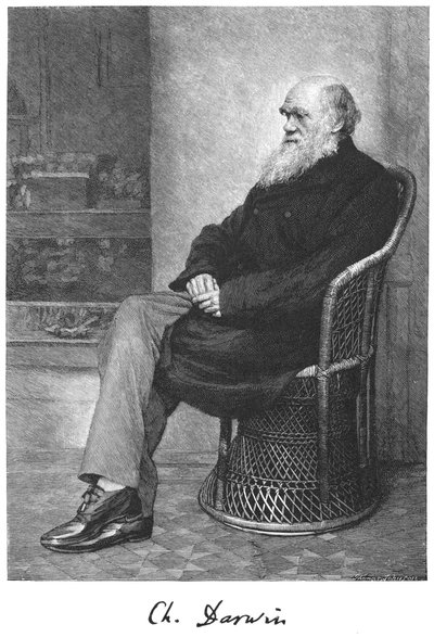 チャールズダーウィン、イギリスの博物学者、1883年 作： Unbekannt