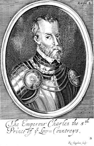 1519年から17世紀にかけてのスペイン王チャールズ5世と神聖ローマ皇帝 作： Unbekannt