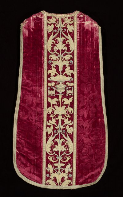 Chasuble、1600年代後半。 作： Unbekannt