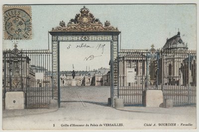 ヴェルサイユ宮殿：オナー・グリッド - 1905年のポストカード 作： Unbekannt