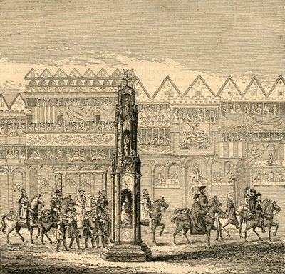 それは1547年、1897年に登場した、Cheapside Cross。 作： Unbekannt