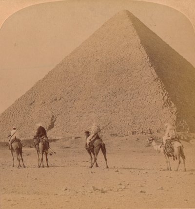 最大のピラミッド、クフ、エジプト、1896年 作： Unbekannt