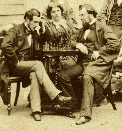 チェスとカード、c1850s 作： Unbekannt