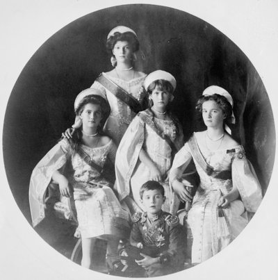 ロシア皇帝ニコラス2世の子供、c1910-c1914 作： Unbekannt