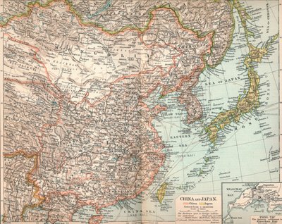 中国と日本、c1903、1904 作： Unbekannt