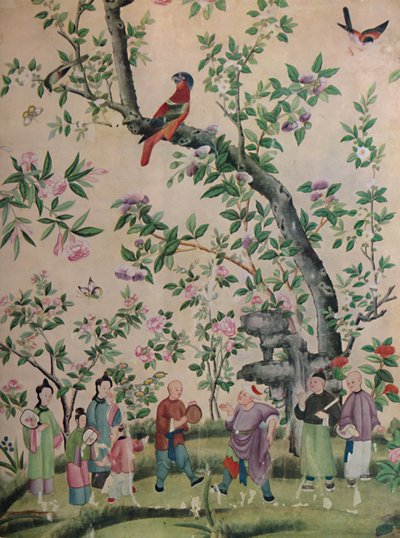 中国の手描きの壁紙、1928 作： Unbekannt