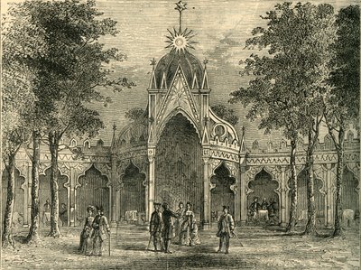 ヴォクソール庭園の中国パビリオン、c1878。 作： Unbekannt