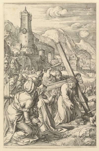 キリストの受難からの十字架を運ぶキリスト、ca。 1598-1617。 作： Unbekannt