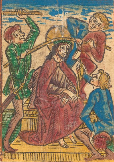 いばらの冠をかぶったキリスト、c。 1490年。 作： Unbekannt