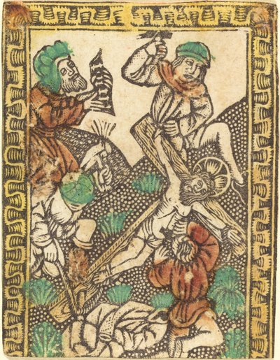 十字架に釘付けにされたキリスト、c。 14701480。 作： Unbekannt