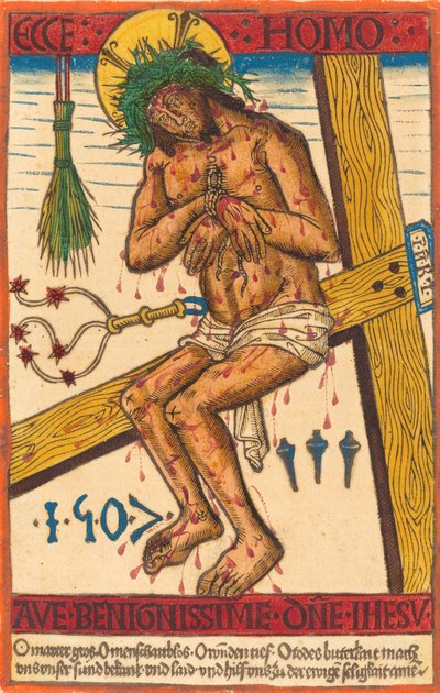 悲しみの人としてのキリスト、1507年。 作： Unbekannt