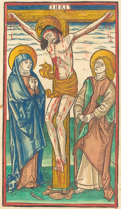 十字架上のキリスト、1485年。 作： Unbekannt