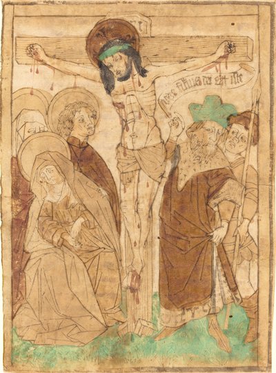 十字架上のキリスト、c。 14501460。 作： Unbekannt