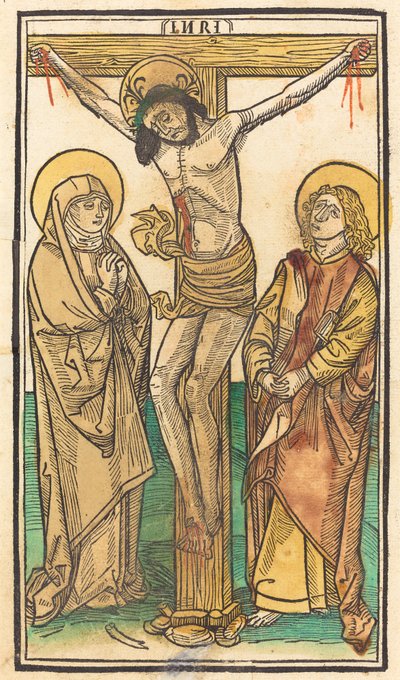 十字架上のキリスト、c。 1485年。 作： Unbekannt