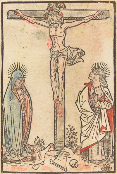 十字架上のキリスト、c。 1490年。 作： Unbekannt