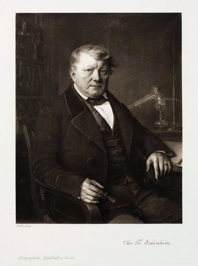 クリスチャン・フリードリッヒ・ションバイン、ドイツの化学者、1860年頃 作： Unbekannt