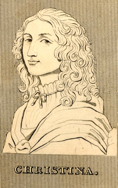 クリスティーナ、1626-1689、1830。 作： Unbekannt