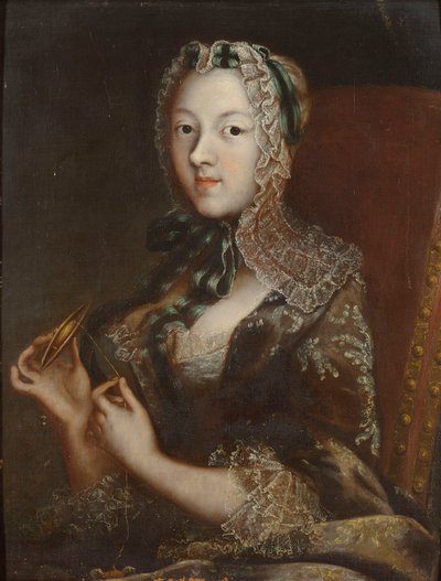 ヘッセン ローテンブルクのクリスティーヌ ヘンリエット (1717 年 - 1778 年)、カリニャンの王女、18 世紀。 作： Unbekannt
