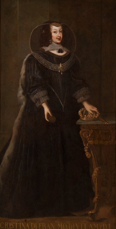 フランスのクリスティーヌ・マリー1606-1663、サヴォイ公爵夫人 作： Unbekannt