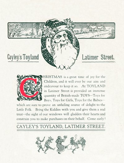 ケイリーズトイランドのクリスマス広告、1917年 作： Unbekannt