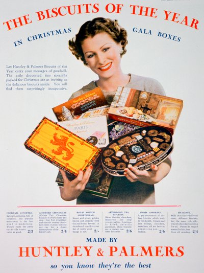 ハントリーとパーマーズのビスケットのクリスマス広告、1935 作： Unbekannt