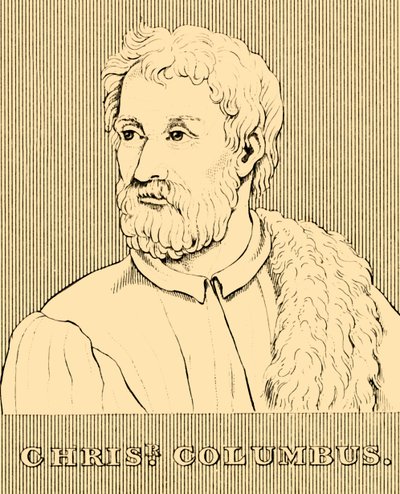 クリストファーコロンブス、1451-1506、1830年。 作： Unbekannt