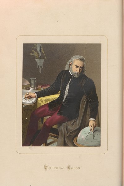 クリストファー・コロンブスFrom: Hombres y mujeres celebres de todos los tiempos by Juan Landa, 1875-187 作： Unbekannt