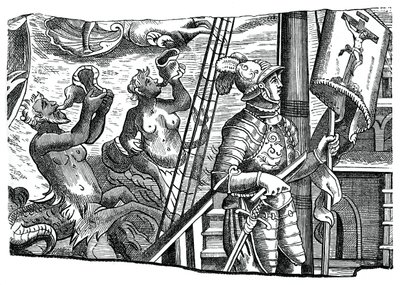 クリストファーコロンブスが船に搭乗し、16世紀に西に渡った最初の航海中、1870年 作： Unbekannt