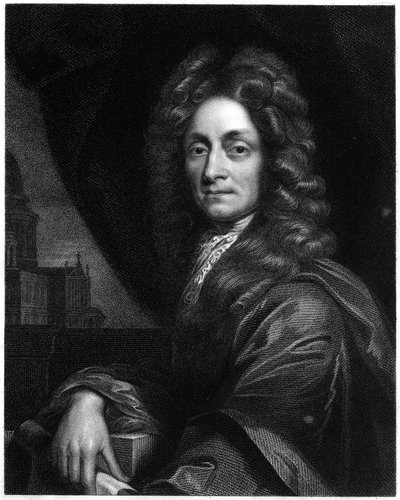 クリストファーレン、イギリスの建築家、数学者および物理学者、1833年 作： Unbekannt