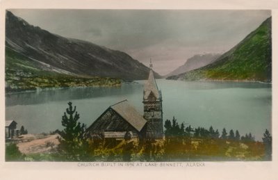 教会は1898年にアラスカ州ベネット湖に1910年に建てられました。 作： Unbekannt