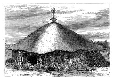 マグダラの教会、セオドアの墓、エチオピア、19世紀後半の1868年 作： Unbekannt