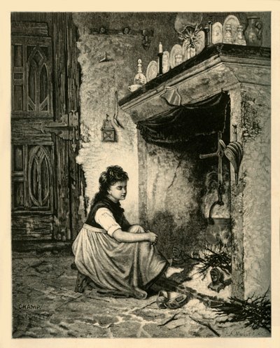 シンデレラ、1883年。 作： Unbekannt