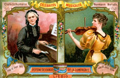 クララシューマンとウィルマノーマンネルーダ、c1900 作： Unbekannt