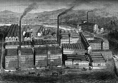 クラークスアンカースレッドワークス、ペイズリー、スコットランド、c1880 作： Unbekannt