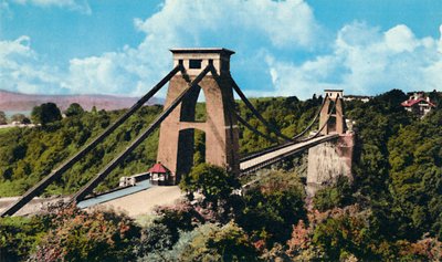 展望台からのクリフトン吊り橋、c1940年代 作： Unbekannt