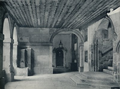 回廊のポンプとホールの階段、1926年 作： Unbekannt