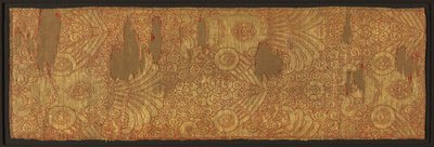 布地：1200年代半ばに展示されたファルコン。 作： Unbekannt