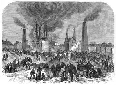 石炭鉱業災害、1866年12月、ヨークシャー、バーンズリー、オークス炭鉱 作： Unbekannt