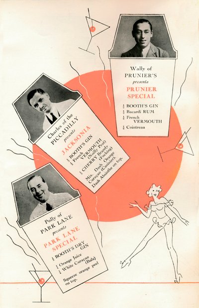 カクテルレシピ、c1935 1935。 作： Unbekannt