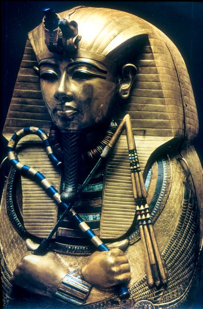 ツタンカーメンの棺、古代エジプトのファラオ、紀元前1325年 作： Unbekannt