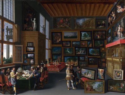 写真が飾られた部屋のCognoscenti 作： Unbekannt