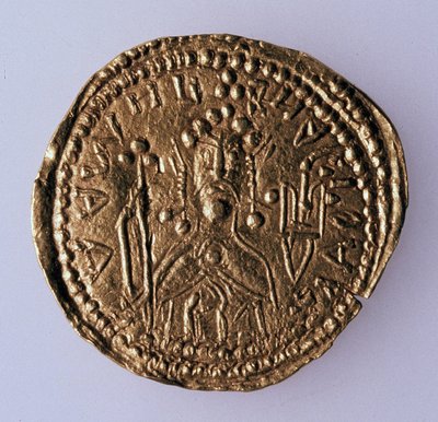 大公ウラジミールSvyatoslavich AverseのコインZlatnik：支配者の肖像、980-1015 作： Unbekannt