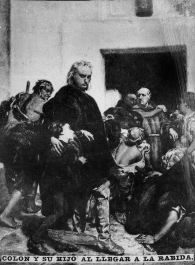 15世紀、1920年代にラビダに到着したコロンバス 作： Unbekannt
