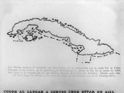 コルテスが15世紀にキューバに到着した1920年代のコロンバス 作： Unbekannt