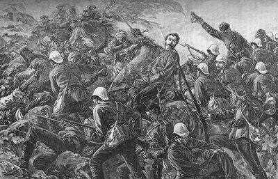 マイワンドの戦いでのガルブレイス大佐、c1880 作： Unbekannt